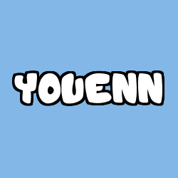 Coloring page first name YOUENN