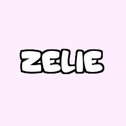 Coloring page first name ZELIE