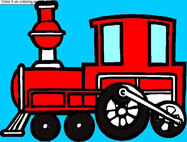 Steam locomotive coloring