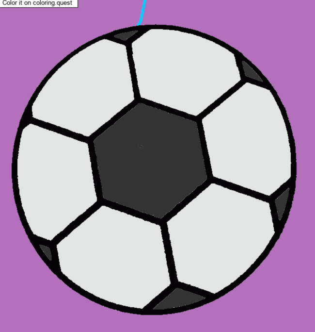 Soccer ball by un invité coloring