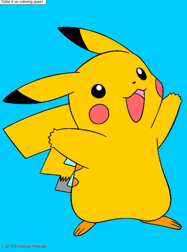 Pikachu by un invité coloring