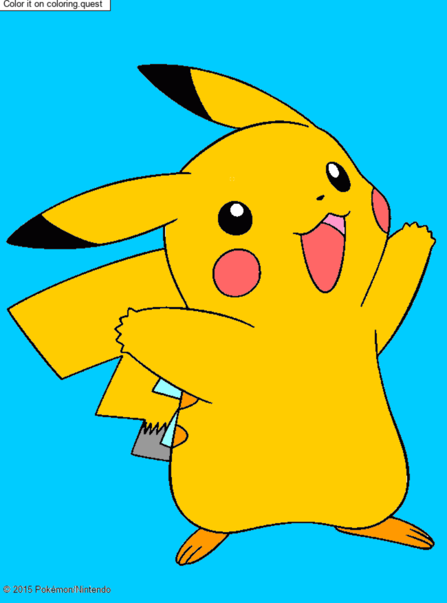 Pikachu coloring