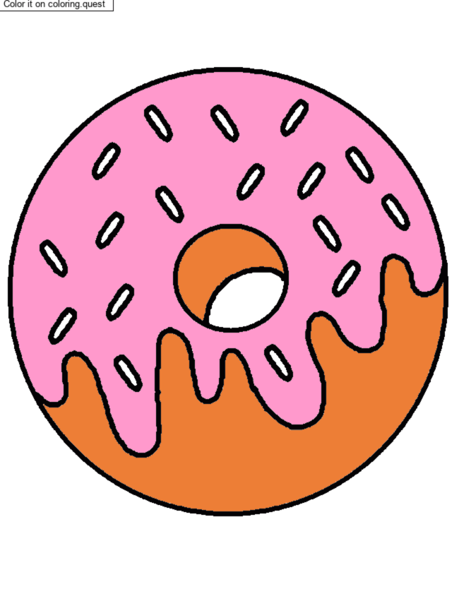 Oh donut! coloring